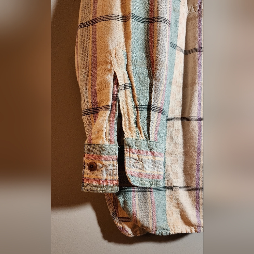 Vintage RIGGINS Special Issue “All Seasons” Cotton Plaid Button Down Shirt - Picture 4 of 12